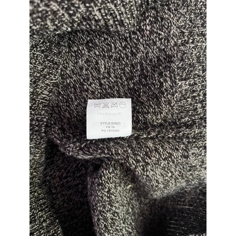 J. Crew Men's Lambswool V-Neck Slim Fit Sweater Gray Pullover Knit size large